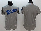 Los Angeles Dodgers Customized Men's Gray Flexbase Collection Stitched Baseball Jersey,baseball caps,new era cap wholesale,wholesale hats